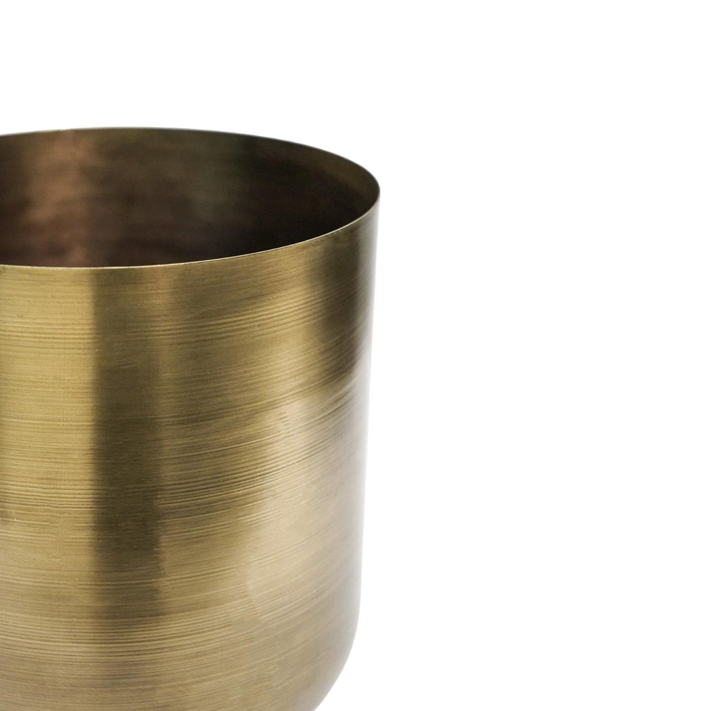 Indoor Chelsea Brass Planter Ivyline