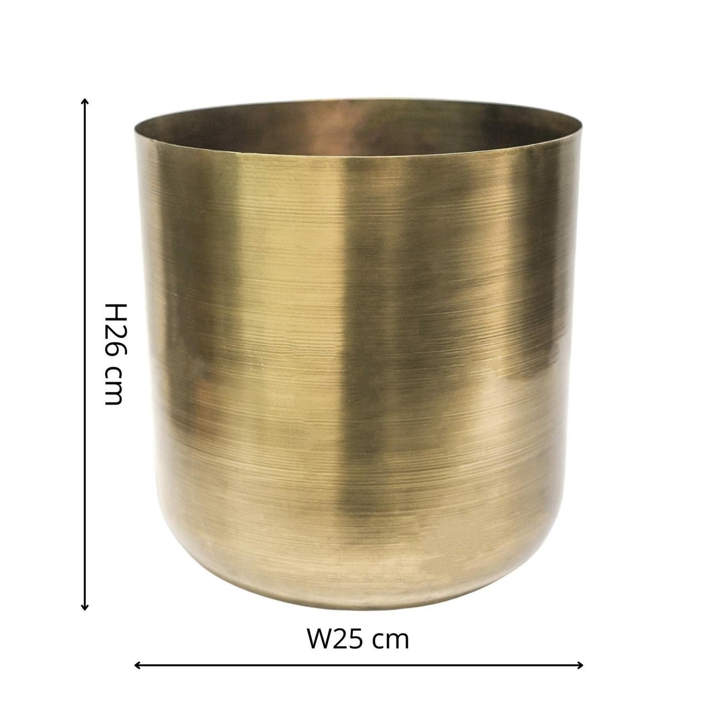 Indoor Chelsea Brass Planter Ivyline