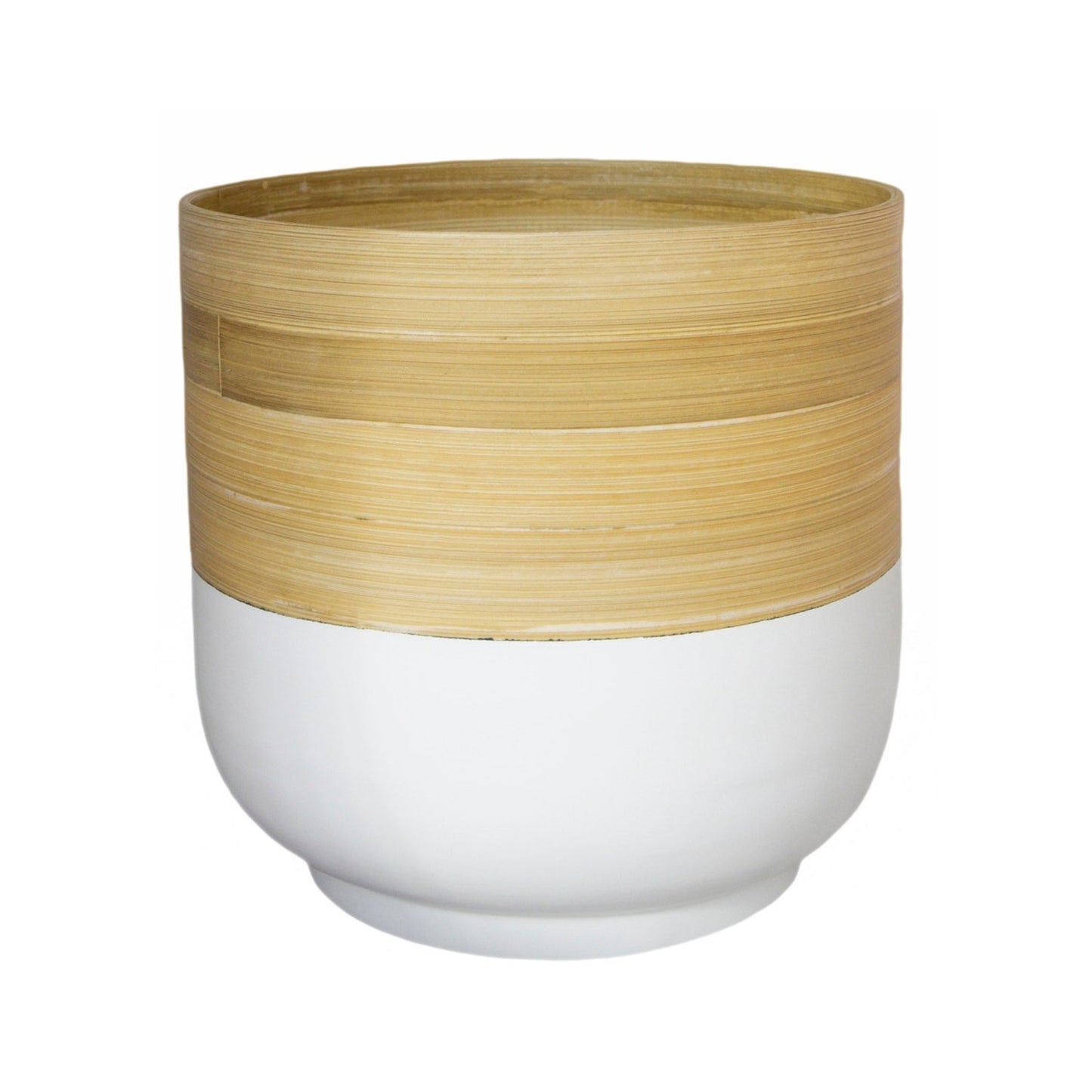 Bamboo Planter White Ivyline